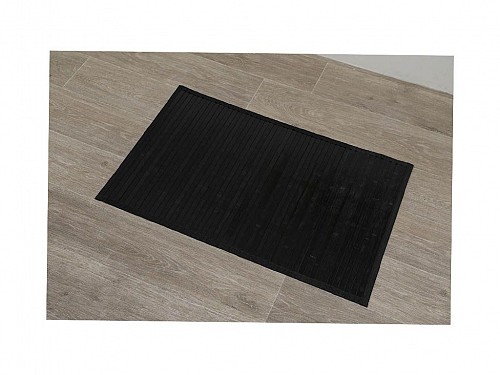 Αντιολισθητικό Πατάκι Μπάνιου σε Μαύρο χρώμα από Bamboo 50x80 cm, Bathroom Mat