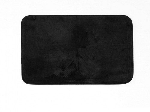 Πατάκι Μπάνιου από Μικροϊνες σε Μαύρο χρώμα 45x75 cm, Bath Mat