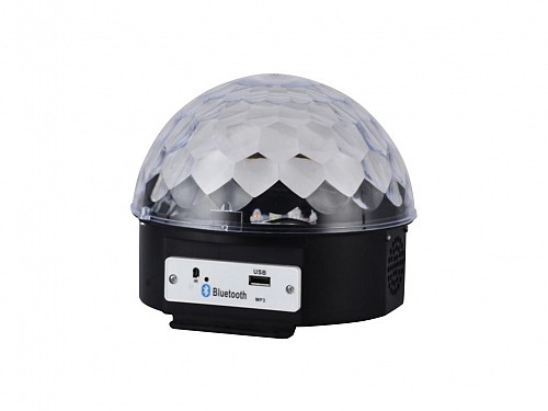 Φωτιστικό Ντίσκο μπάλα led, με mp3 player, bluetooth και τηλεχειριστήριο, 18x18x16 cm, Disco Ball