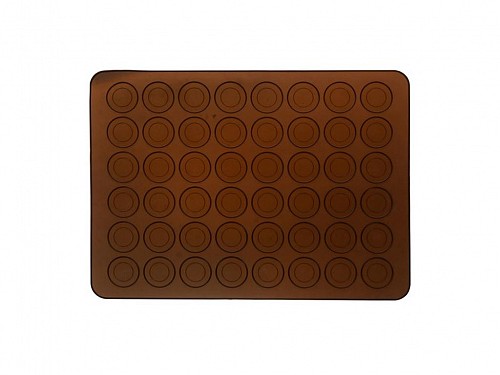 Φόρμα ψησίματος 48 θέσεων για μπισκότα macaron, από σιλικόνη, 38.5x0.5x28.5 cm