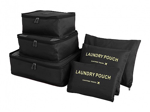 Σετ τσάντες ταξιδιού και τσάντες απλύτων 6 τεμαχίων, σε διάφορα μεγέθη, 38x30x12 cm, Laundry Pouch