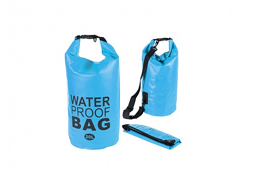 Hiking backpack, watertight bag, waterproof, capacity 20L, in Blue Color, 60x37cm